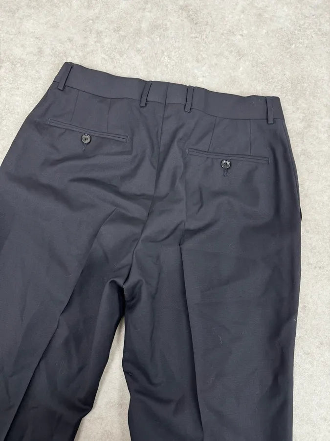 2000s Gucci Navy Minimalist Tailored Pants vxQaZCg 6