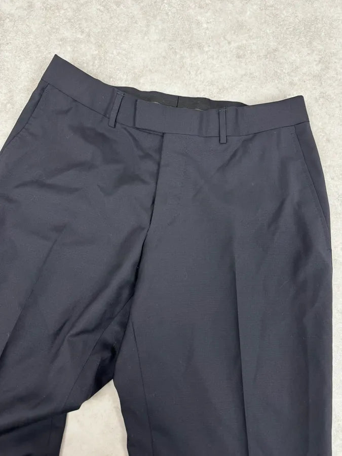 2000s Gucci Navy Minimalist Tailored Pants vxQaZCg 5