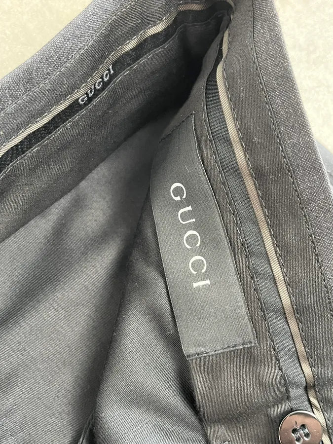 2000s Gucci Dark Grey Regular Tailored Pants ttQTWBm 11