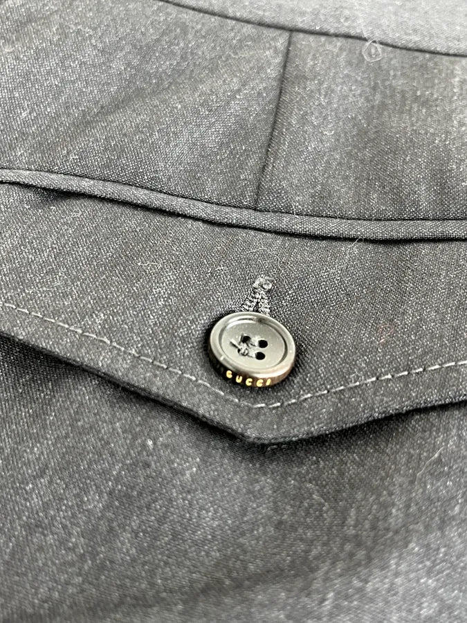 2000s Gucci Dark Grey Regular Tailored Pants ttQTWBm 8
