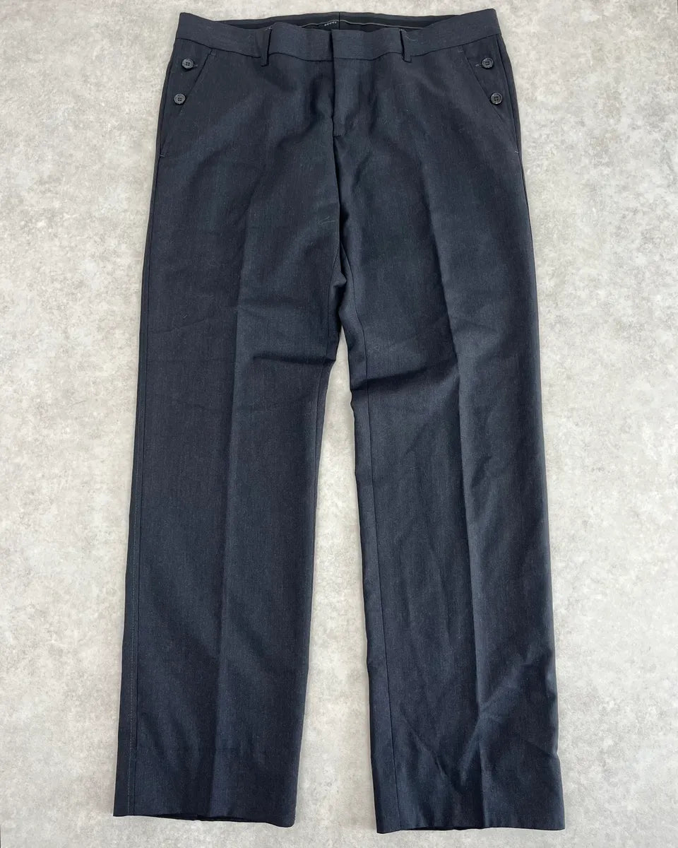 2000s Gucci Dark Grey Regular Tailored Pants ttQTWBm 0