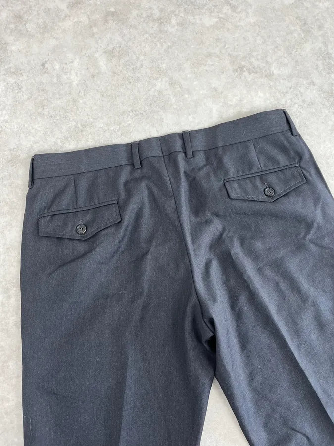 2000s Gucci Dark Grey Regular Tailored Pants ttQTWBm 7