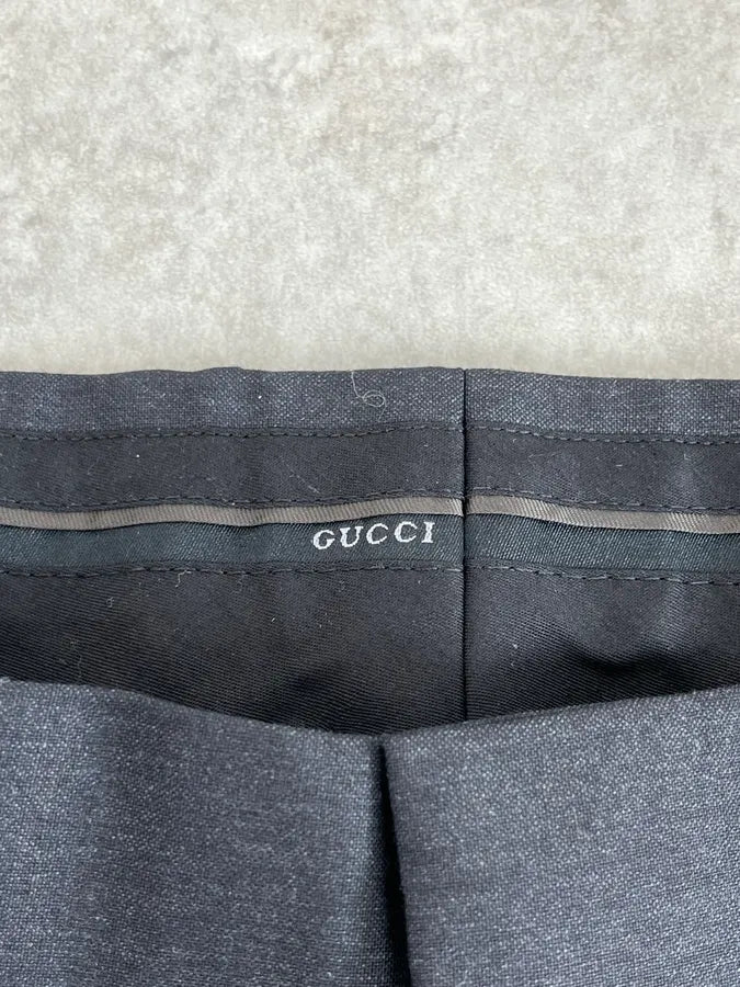 2000s Gucci Dark Grey Regular Tailored Pants ttQTWBm 10