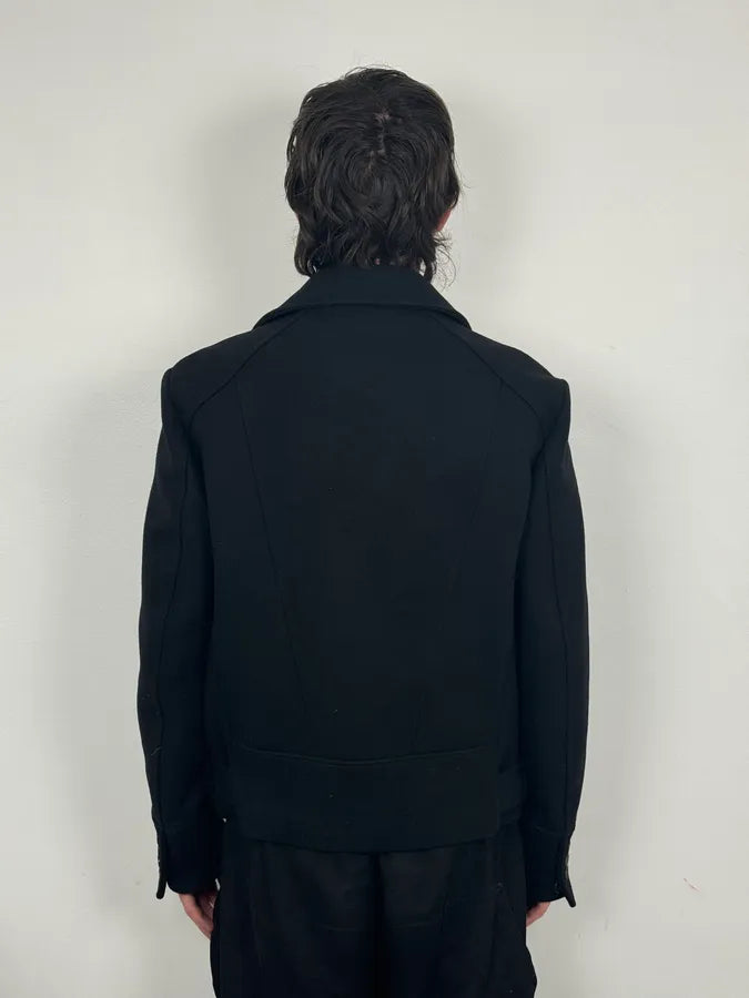 2010S Gucci Black Wool Classy Caban Officer Jacket BJjaJPX 2