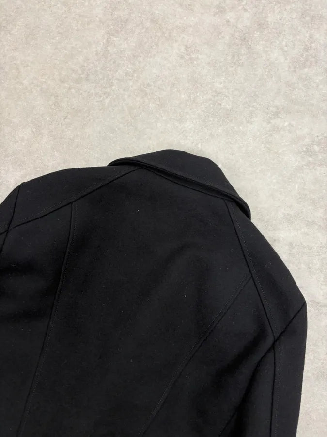2010S Gucci Black Wool Classy Caban Officer Jacket BJjaJPX 6
