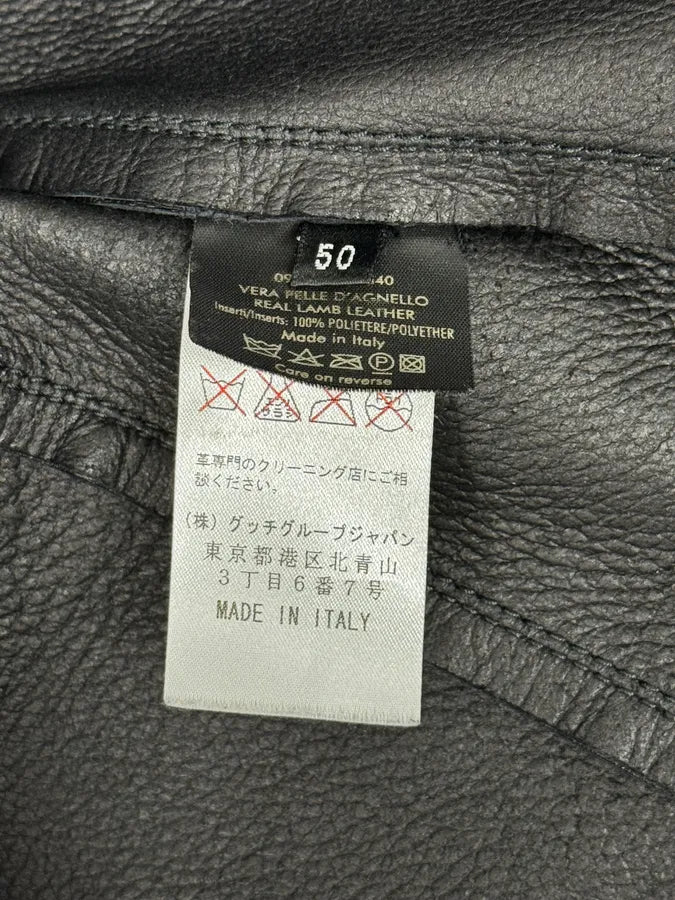 FW2000 Gucci Tornado Storm Padded Leather Vest by Tom Ford KgkHWNI 11