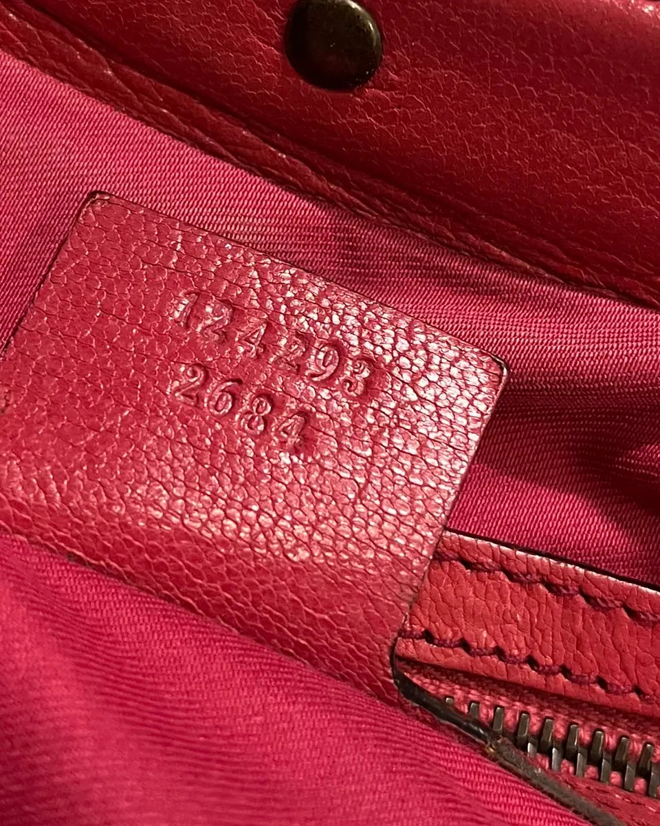 Gucci Pink Leather Bamboo Handle Shoulder Bag WbSOTNF 10
