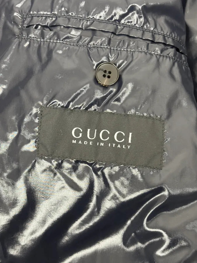 2000s Gucci Navy Light Puffer Jacket kcuXSth 10