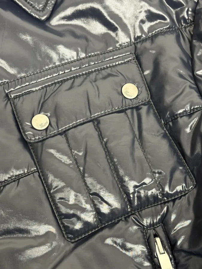 2000s Gucci Navy Light Puffer Jacket kcuXSth 9