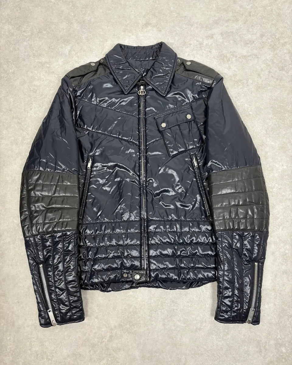 2000s Gucci Navy Light Puffer Jacket kcuXSth 0