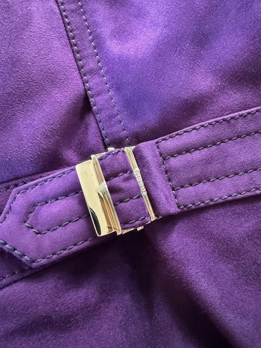 AW2009 Gucci Purple Madonna Leather Jacket by Frida Giannini edWXMJb 4