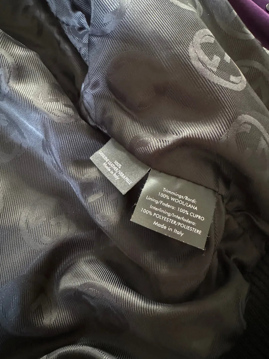 AW2009 Gucci Purple Madonna Leather Jacket by Frida Giannini edWXMJb 5