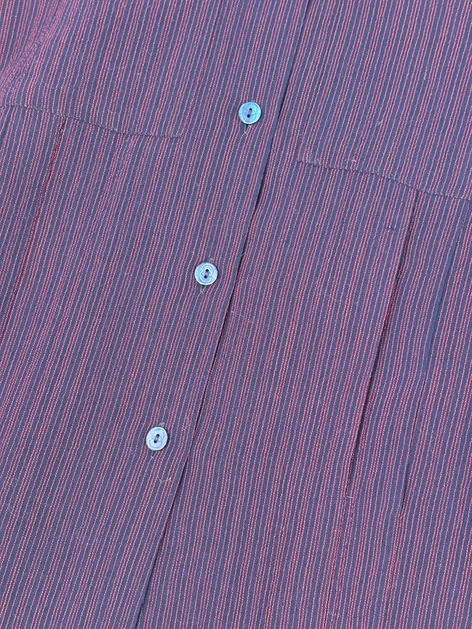 1990s Gucci Purple Wool Striped Shirt XtMOsUx 10
