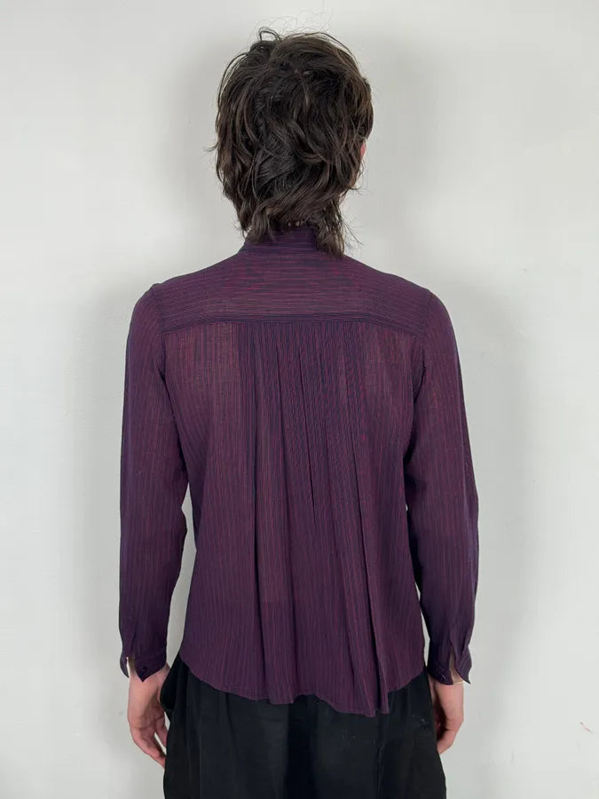 1990s Gucci Purple Wool Striped Shirt XtMOsUx 2