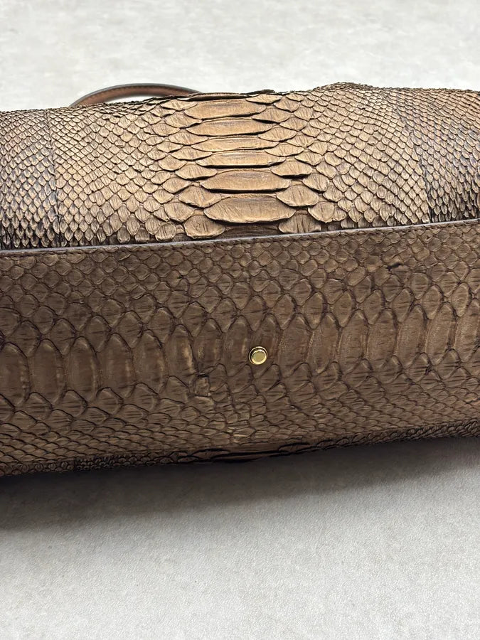 Gucci Brown GG Running Python Leather Bag cnCEKMx 11
