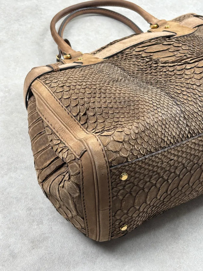 Gucci Brown GG Running Python Leather Bag cnCEKMx 15