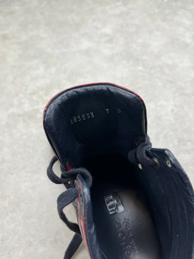 Gucci Red & Black Leather Blood Effect High Sneakers nKpVWLT 7