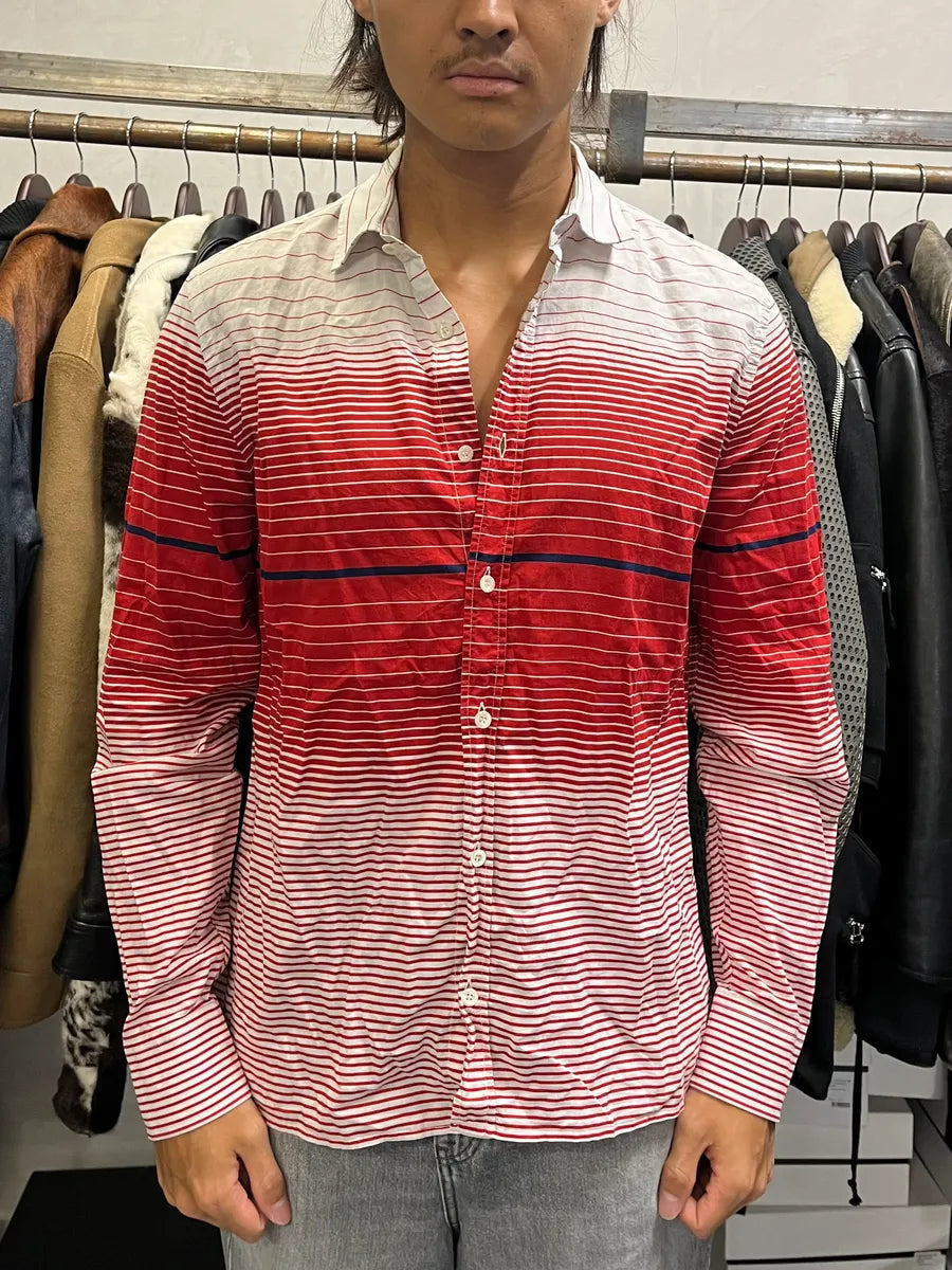 Gucci Red & White Striped Shirt mtAYZDk 0