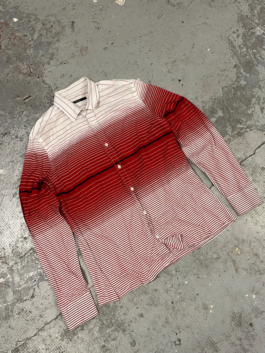 Gucci Red & White Striped Shirt mtAYZDk 3