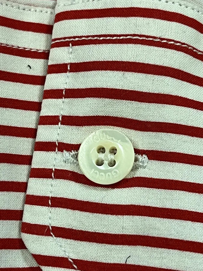 Gucci Red & White Striped Shirt mtAYZDk 7