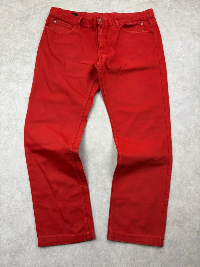 2000s Gucci Red Cozy Large Pants CiFTHJj 0