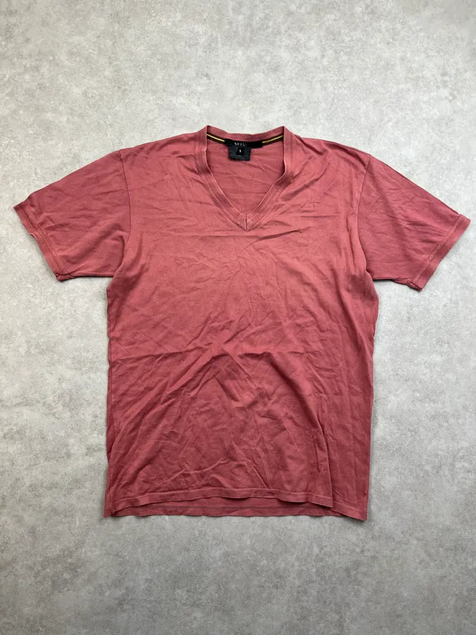 Gucci Faded Pink V Neck T-Shirt LPXnIle 2