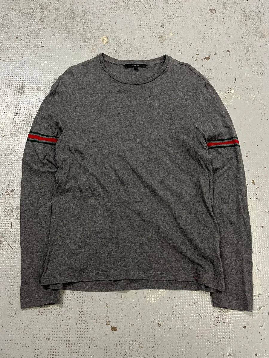 Gucci Signature Grey Longsleeve T-Shirt mokBNOf 0