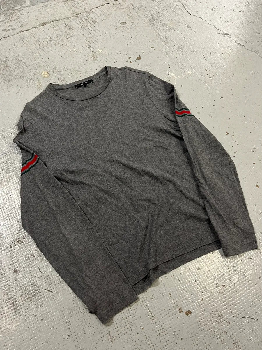 Gucci Signature Grey Longsleeve T-Shirt mokBNOf 3