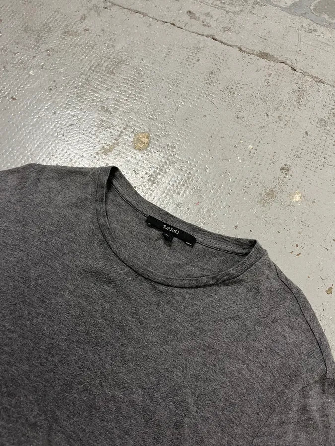 Gucci Signature Grey Longsleeve T-Shirt mokBNOf 4
