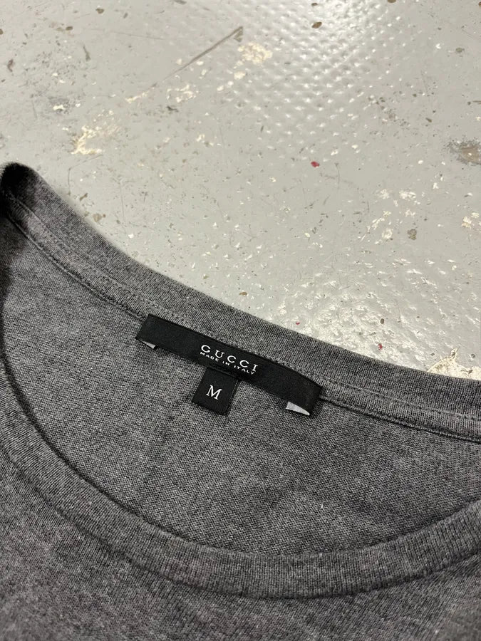 Gucci Signature Grey Longsleeve T-Shirt mokBNOf 7