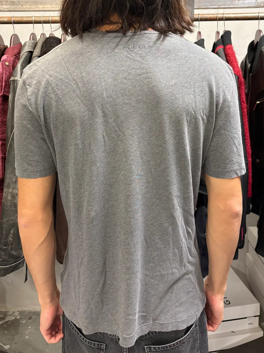 2000s Gucci Signature Horse Grey T-Shirt PNruiCj 2