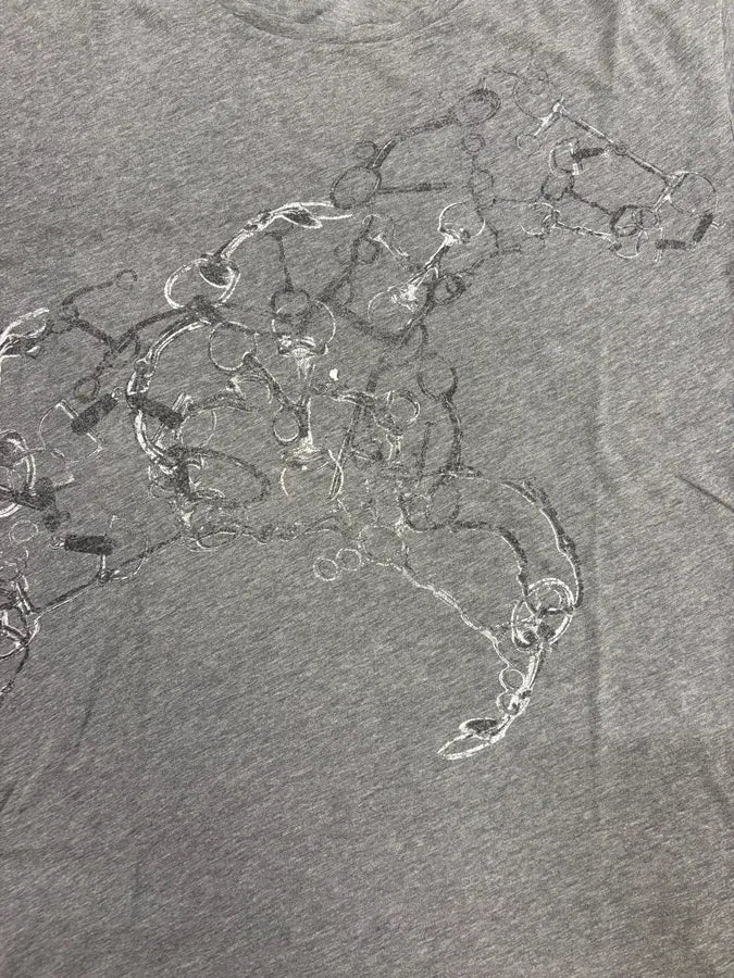 2000s Gucci Signature Horse Grey T-Shirt PNruiCj 6
