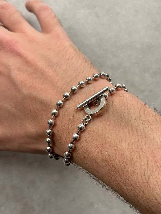 Gucci Silver Anchor Bullet Chain Bracelet  gZZAxCh 1