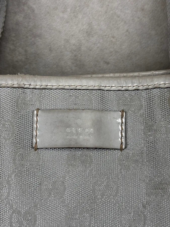Gucci Silver GG Canvas Crystal Tote Bag VUaPXoZ 6