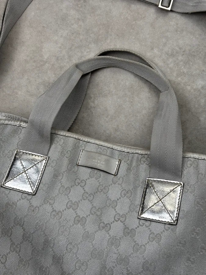 Gucci Silver GG Canvas Crystal Tote Bag VUaPXoZ 5