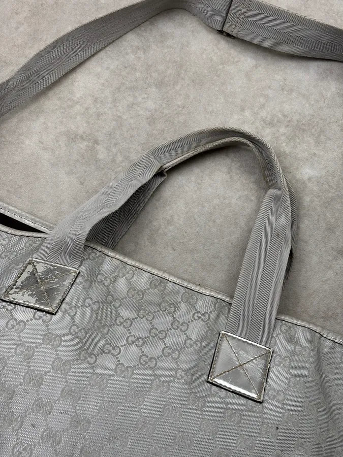 Gucci Silver GG Canvas Crystal Tote Bag VUaPXoZ 15