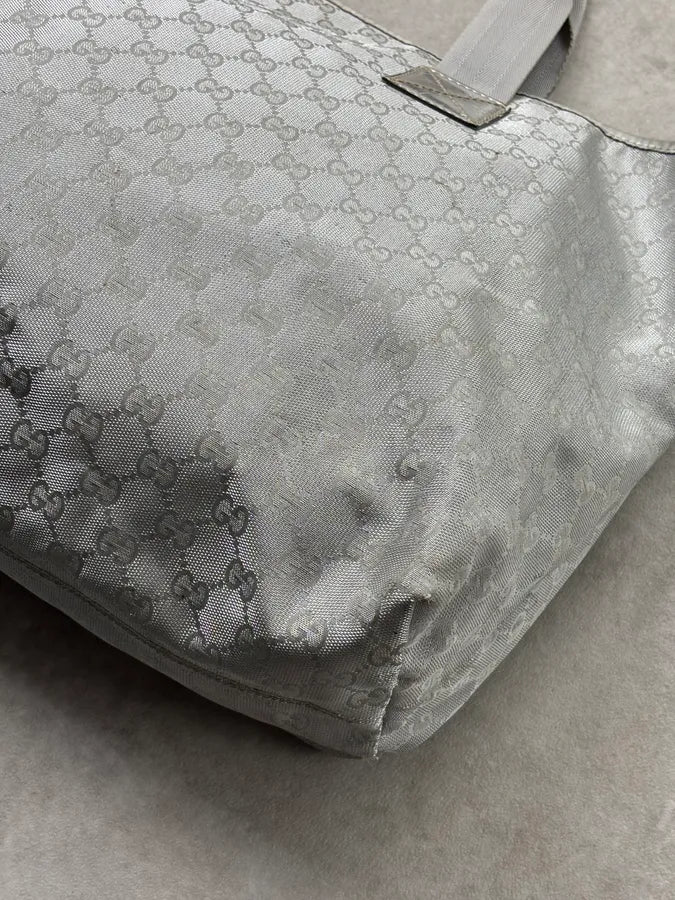Gucci Silver GG Canvas Crystal Tote Bag VUaPXoZ 13