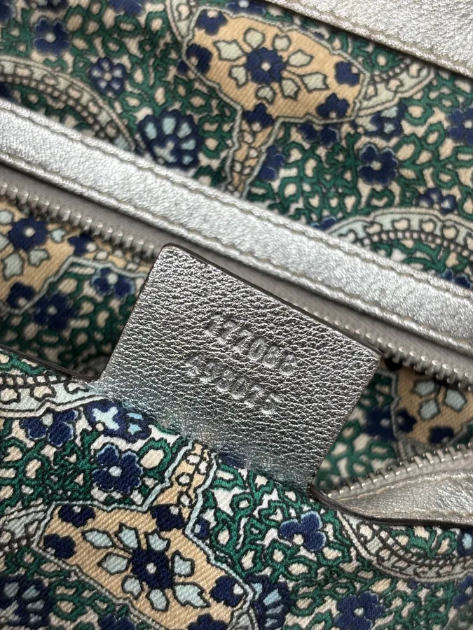 SS2008 Gucci Silver Leather Bamboo Indy Handle Bag by Frida Giannini lxvkuud 15