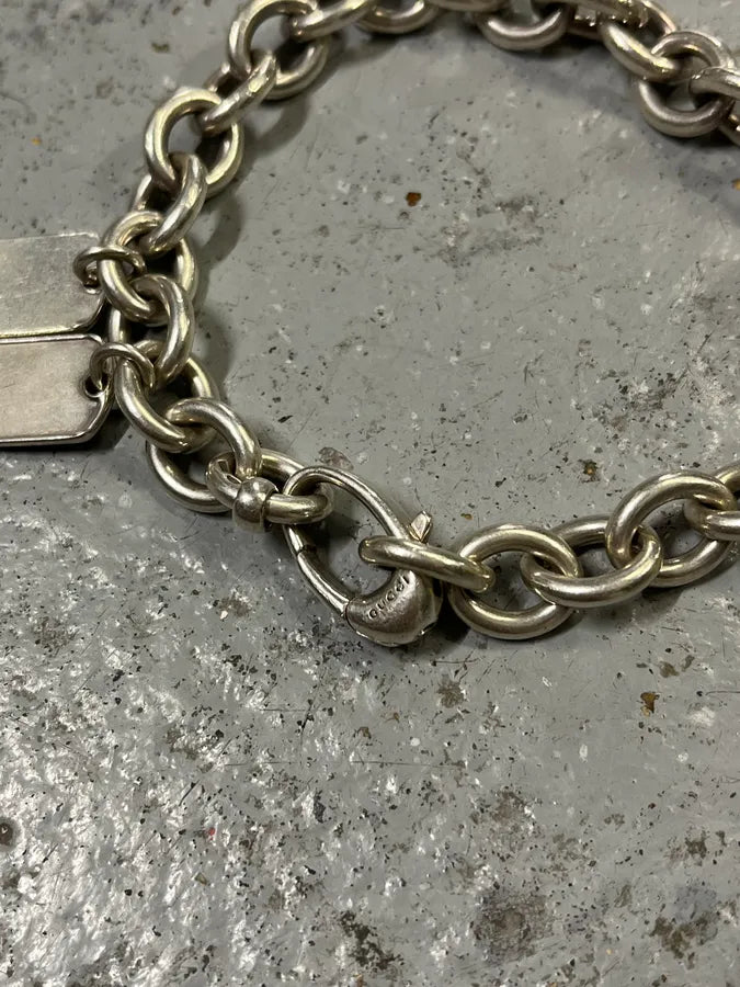Gucci Silver Links Double Tags Bracelet pvZIcoA 2