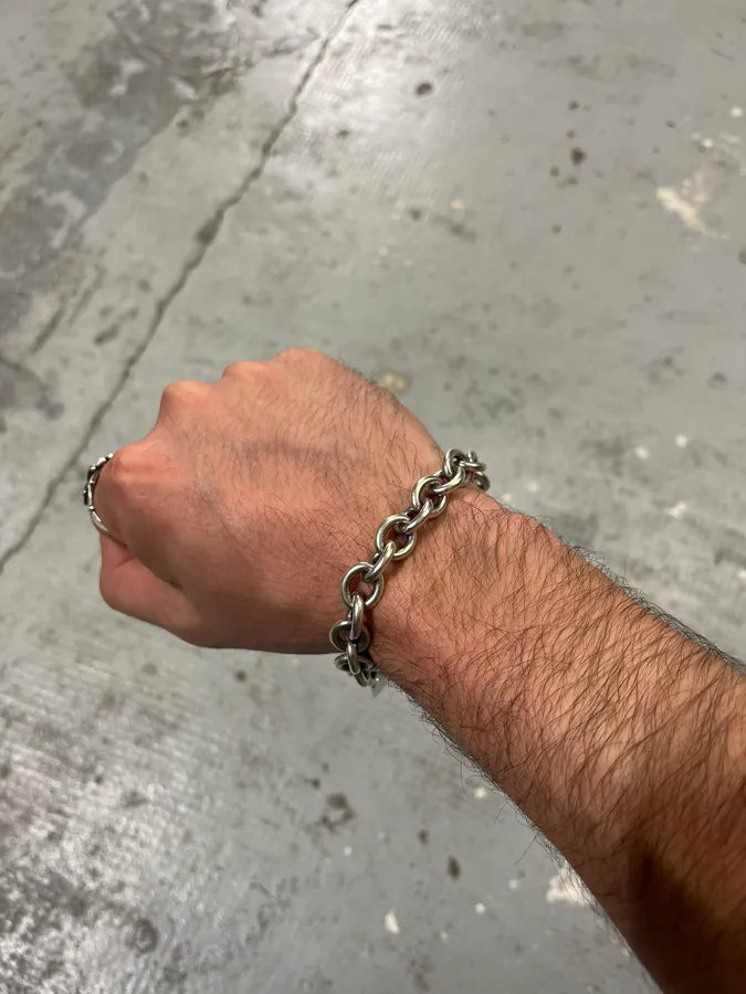 Gucci Silver Links Double Tags Bracelet pvZIcoA 3