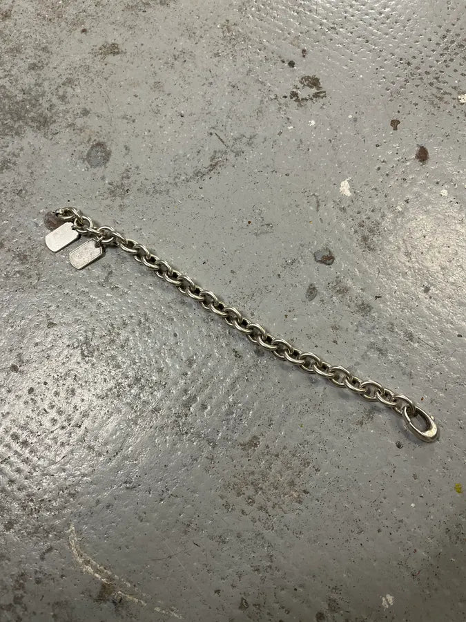 Gucci Silver Links Double Tags Bracelet pvZIcoA 5