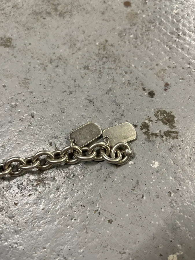 Gucci Silver Links Double Tags Bracelet pvZIcoA 7