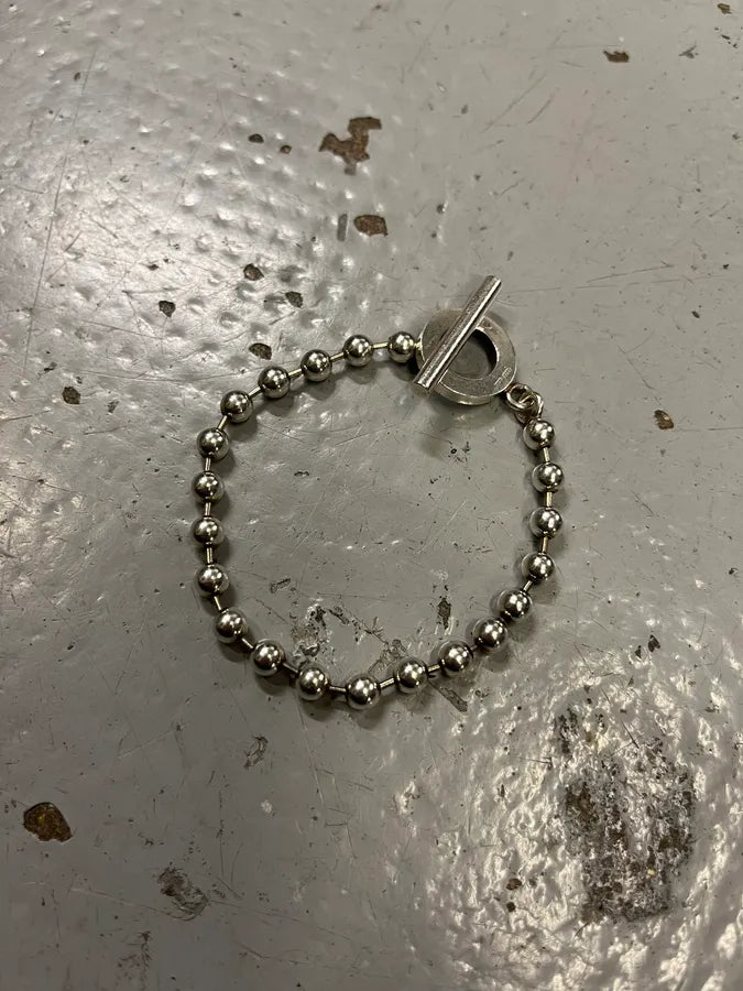 Gucci Silver Metal Ball Chain Toggle Bracelet GOnYEbp 0