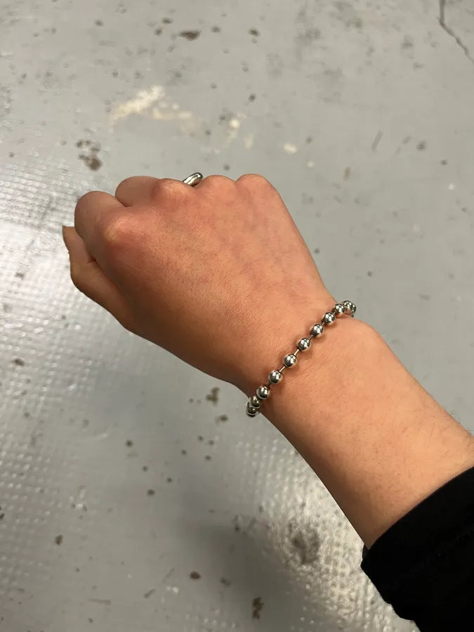 Gucci Silver Metal Ball Chain Toggle Bracelet GOnYEbp 1