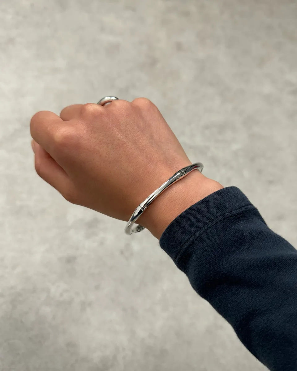 Gucci Silver Metal Bamboo Bracelet YtaFTYW 1