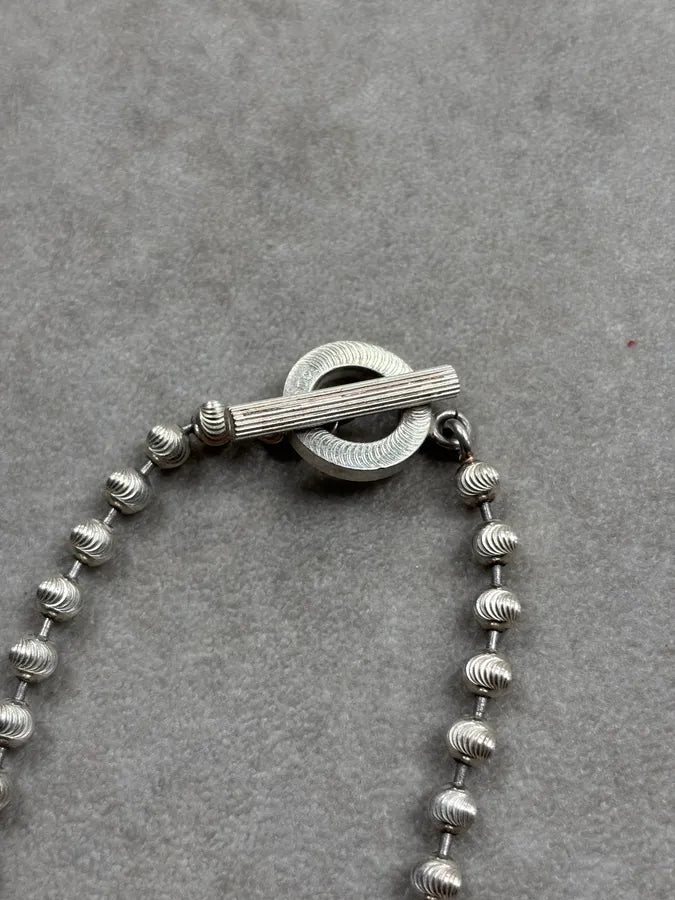 Gucci Silver Metal Beaded Bracelet adEsXHI 5
