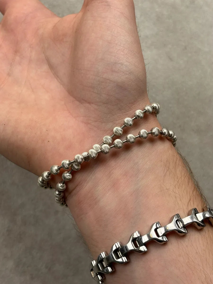 Gucci Silver Metal Beaded Bracelet adEsXHI 2