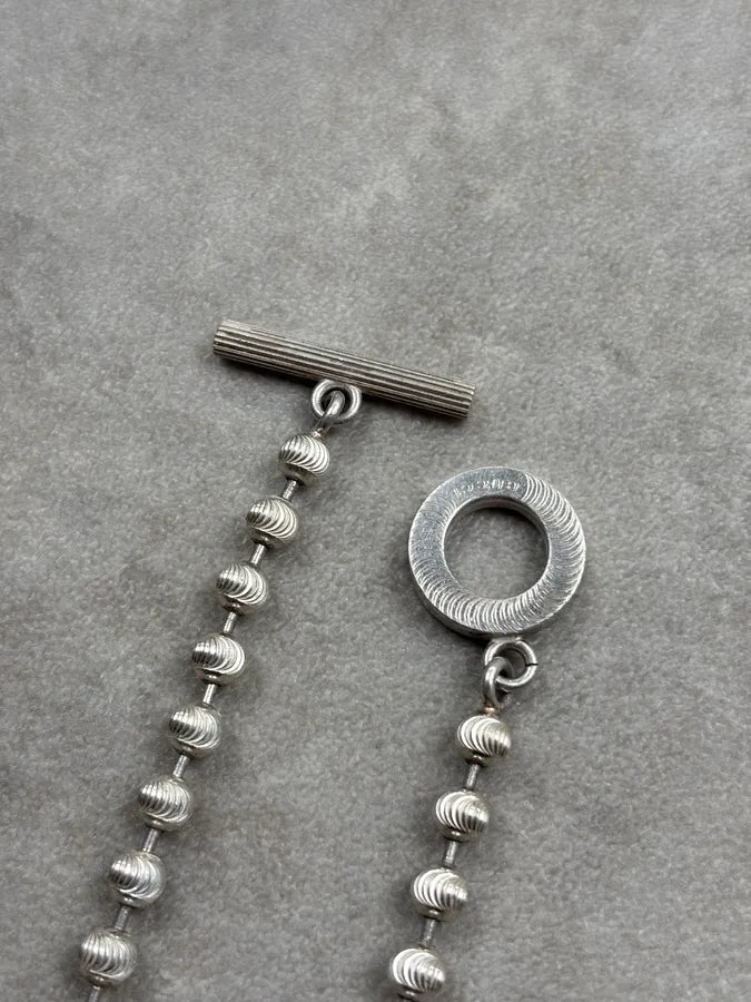 Gucci Silver Metal Beaded Bracelet adEsXHI 7