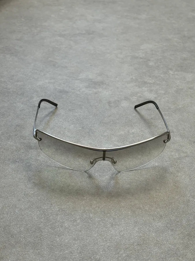 Gucci Silver Metal Clear Lens Glasses DYolkIA 6