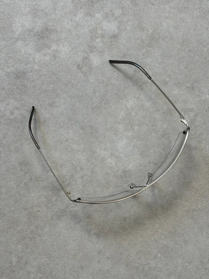 Gucci Silver Metal Clear Lens Glasses DYolkIA 5
